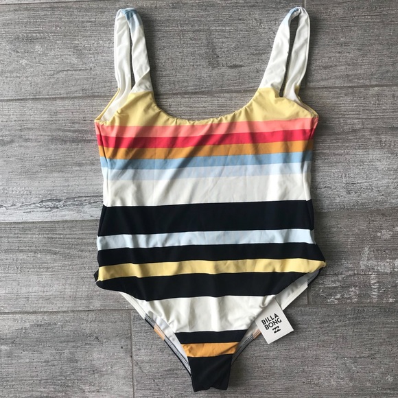 Billabong Multicolor Striped One Piece Swimsuit - Picture 3 of 7